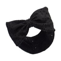 HB102-BLK: Black BA Headband w/Bow